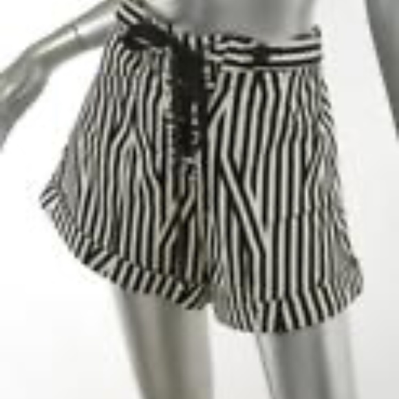 Self Portrait Stripped High Rise Shorts - Picture 2 of 9
